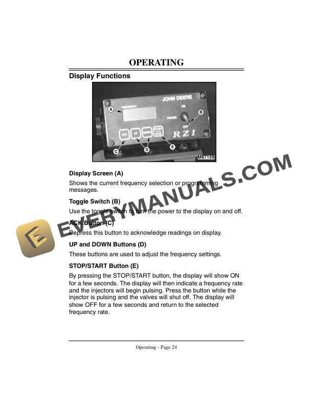 John Deere RZI 700 Root Zone Injection System Operator Manual OMMT3258-2