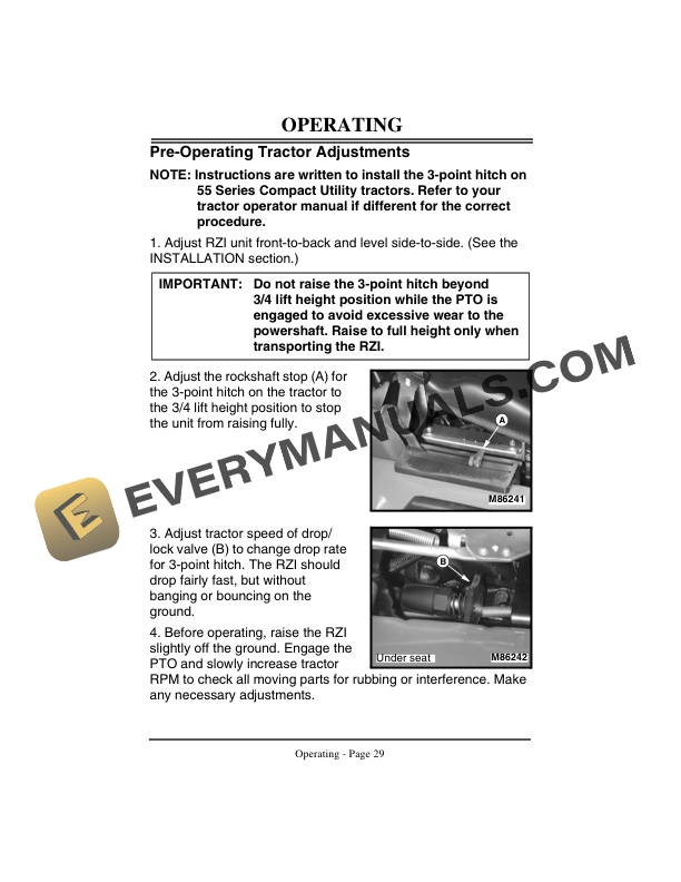 John Deere RZI 700 Root Zone Injection System Operator Manual OMMT4057-2