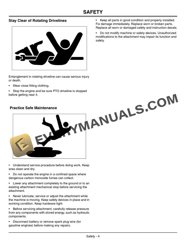 John Deere Rotary Tiller for X Series Tractors 647 Operator Manual OMM149340-2