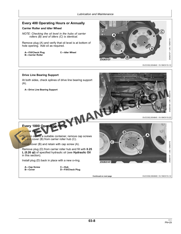 John Deere Rubber Track System MY16 Operator Manual OMZ93197 3 John Deere Rubber Track System MY16 Operator Manual OMZ93197-3