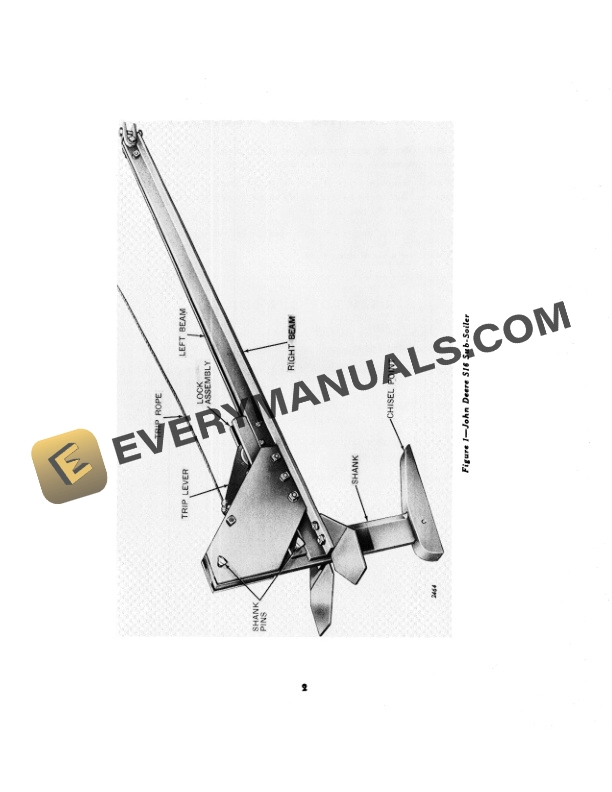 John Deere S16 Sub-Soiler Operator Manual OMW32655-2