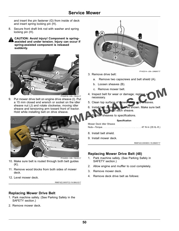 John Deere S240 Riding Lawn Tractor Operator Manual OMUC23732 3 John Deere S240 Riding Lawn Tractor Operator Manual OMUC23732-3