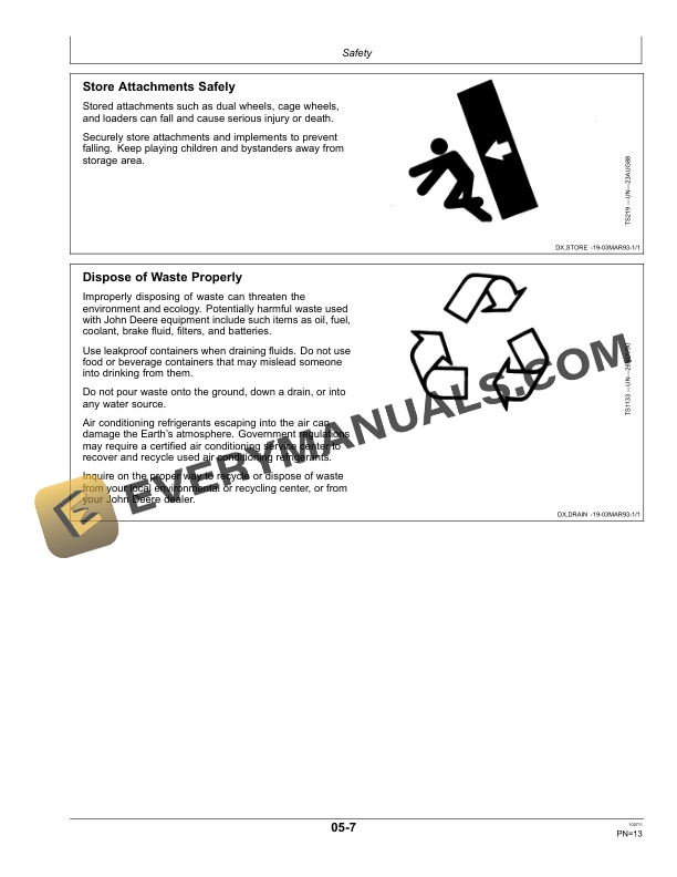 John Deere SD1009, SD1011, SD1013, SD1009G, SD1011G, SD1013G Seed Drill Operator Manual 5DMM99100 4 John Deere SD1009, SD1011, SD1013, SD1009G, SD1011G and SD1013G Seed Drill Operator Manual 5DMM99100-2