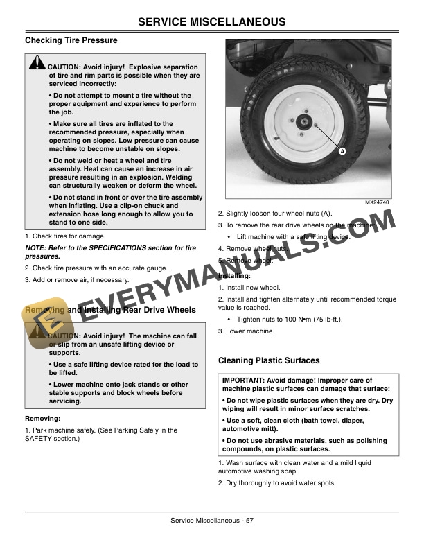 John Deere Series Z810A, Z820A, Z830A, Z840A, Z850A, Z860A Z-Trak Pro Operator Manual OMTCU26008-2