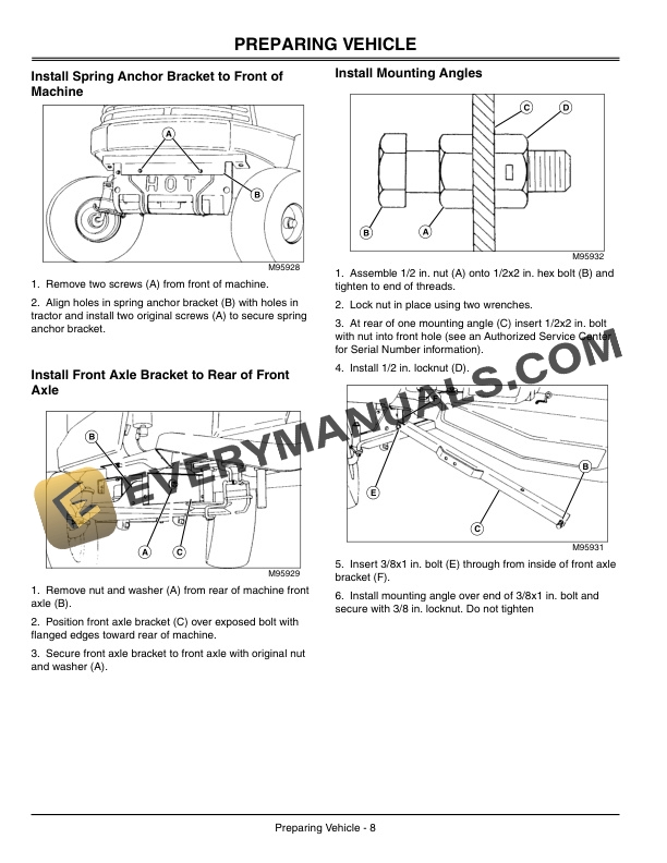 John Deere Snowthrower for Lawn Tractor 42-Inch Operator Manual OMGX10635-2