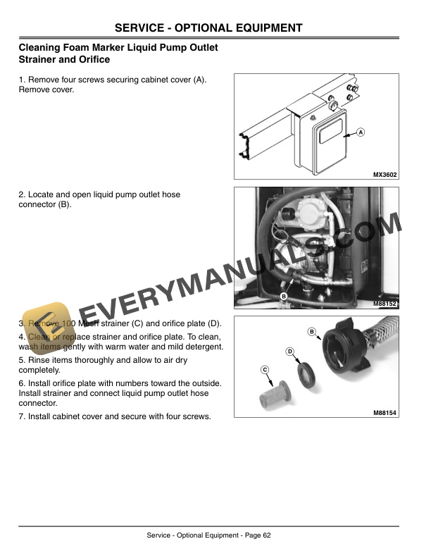 John Deere Sprayer Attachment for ProGator Model Operator Manual OMMT6327-2