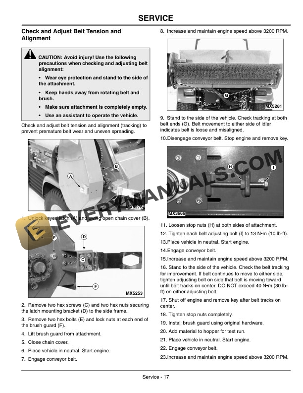 John Deere TD100 Top Dresser Operator Manual OMMT6028-3