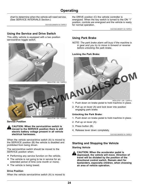 John Deere TE Gator Utility Vehicles Operator Manual OMM178648 4 John Deere TE Gator Utility Vehicles Operator Manual OMM178648-2