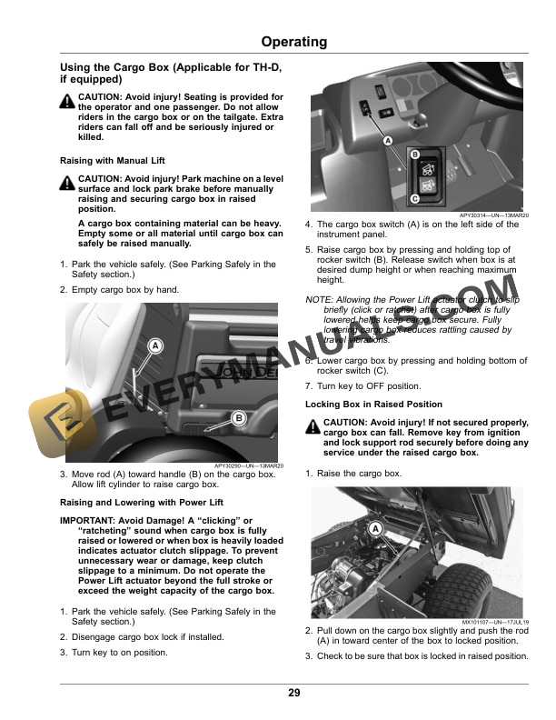 John Deere TH 6x4 Diesel Gator Utility Vehicles Operator Manual OMUC33360 4 John Deere TH 6X4 Diesel Gator Utility Vehicles Operator Manual OMUC33360-2