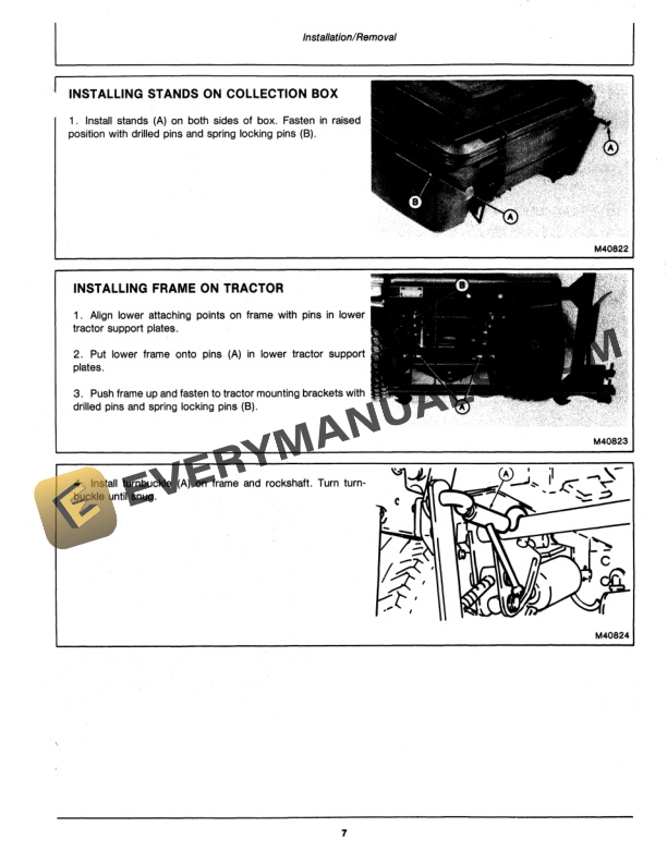 John Deere TILT DUMP MATERIAL COLLECTION SYSTEM Operator Manual OMM72874-2