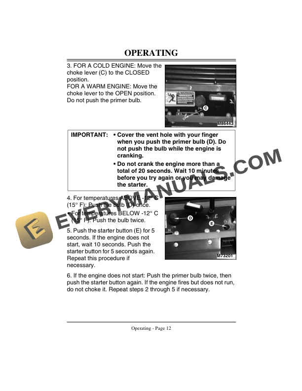 John Deere TRS 21 Snowthrower Operator Manual OMM133615-2