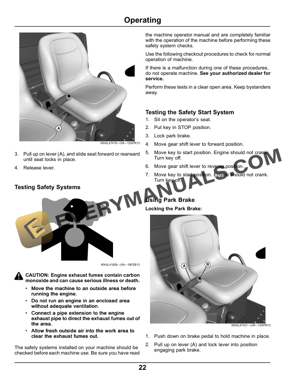 John Deere TS Gator Utility Vehicle Operator Manual OMM171492 2 John Deere TS GATOR Utility Vehicles Operator Manual OMM171492-2