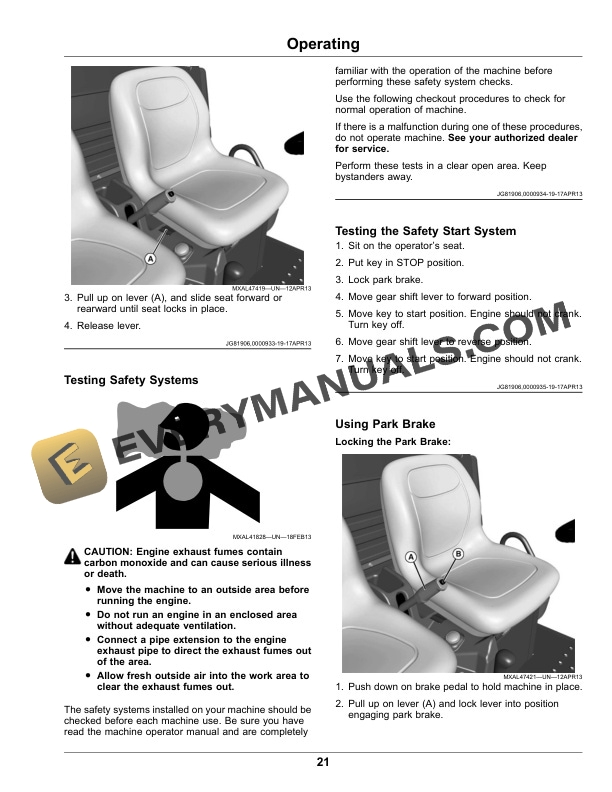 John Deere TS Gator Utility Vehicle Operator Manual OMM173812 2 John Deere TS Gator Utility Vehicles Operator Manual OMM173812-2
