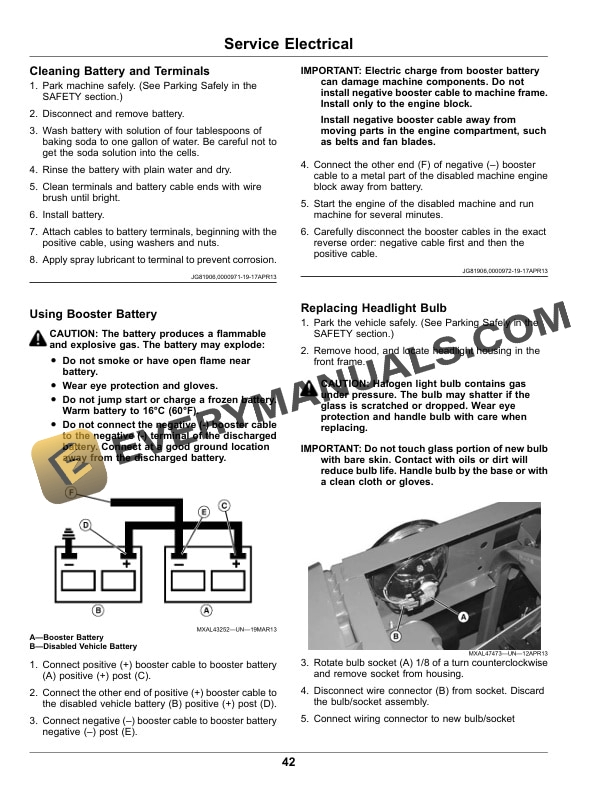 John Deere TS Gator Utility Vehicle Operator Manual OMM173812 3 John Deere TS Gator Utility Vehicles Operator Manual OMM173812-3
