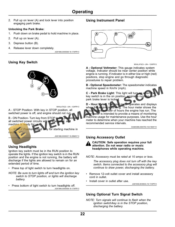 John Deere TS Gator Utility Vehicle Operator Manual OMM178641 2 John Deere TS Gator Utility Vehicles Operator Manual OMM178641-2