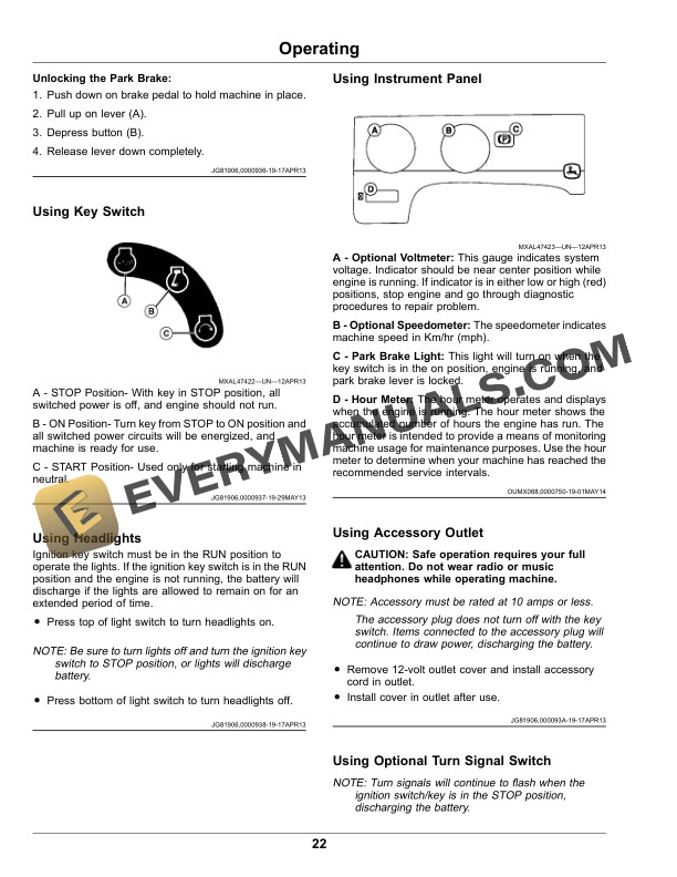 John Deere TS Gator Utility Vehicle Operator Manual OMUC16253 2 John Deere TS Gator Utility Vehicles Operator Manual OMUC16253-2