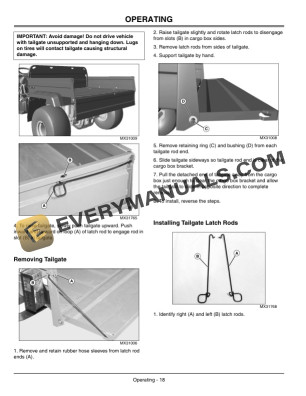 John Deere TS and TH 6x4 Gator Utility Vehicles Operator Manual OMM154966 4 John Deere TS and TH 6×4 GATOR Utility Vehicles Operator Manual OMM154966-2