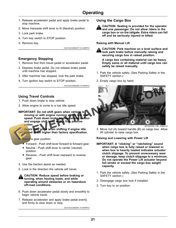 John Deere TX Gator Utility Vehicle Operator Manual OMM168690 4 John Deere TX GATOR Utility Vehicles Operator Manual OMM168690-2