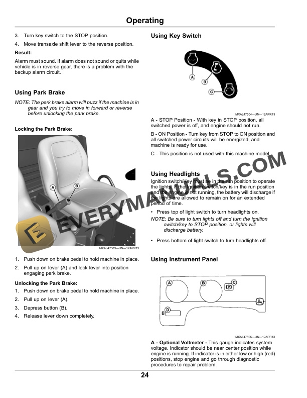John Deere TX Turf Gator Utility Vehicle Operator Manual OMM176111 4 John Deere TX Turf Gator Utility Vehicles Operator Manual OMM176111-2