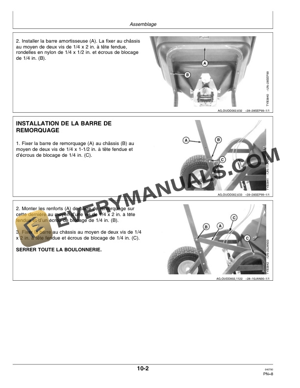 John Deere TY24805 220 Mulch Spreader Operator Manual OMTY24999-3