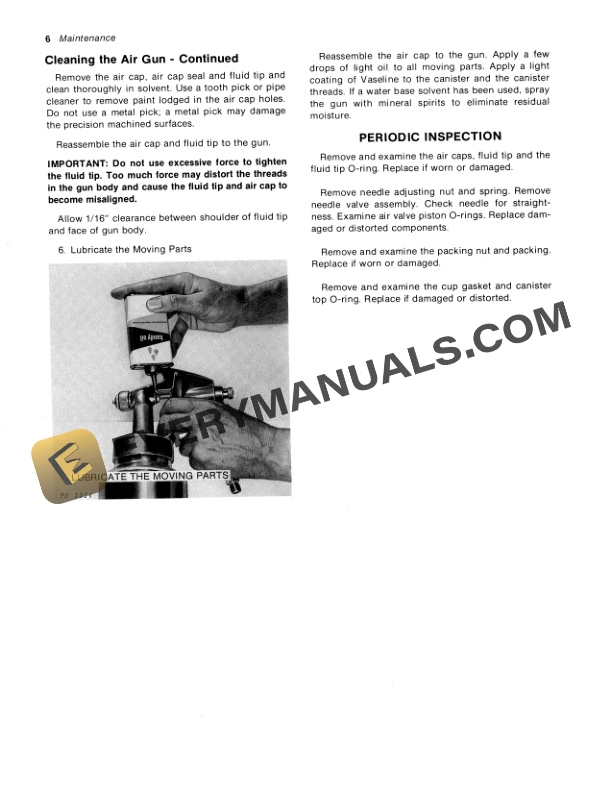 John Deere TY4342 Non-Bleeder Spray Gun Operator Manual OMTY4578-3