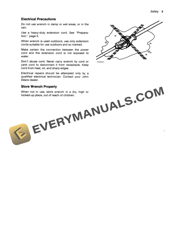John Deere TY9039 1-2-INCH ELECTRIC IMPACT WRENCH Operator Manual OMTY3976-2