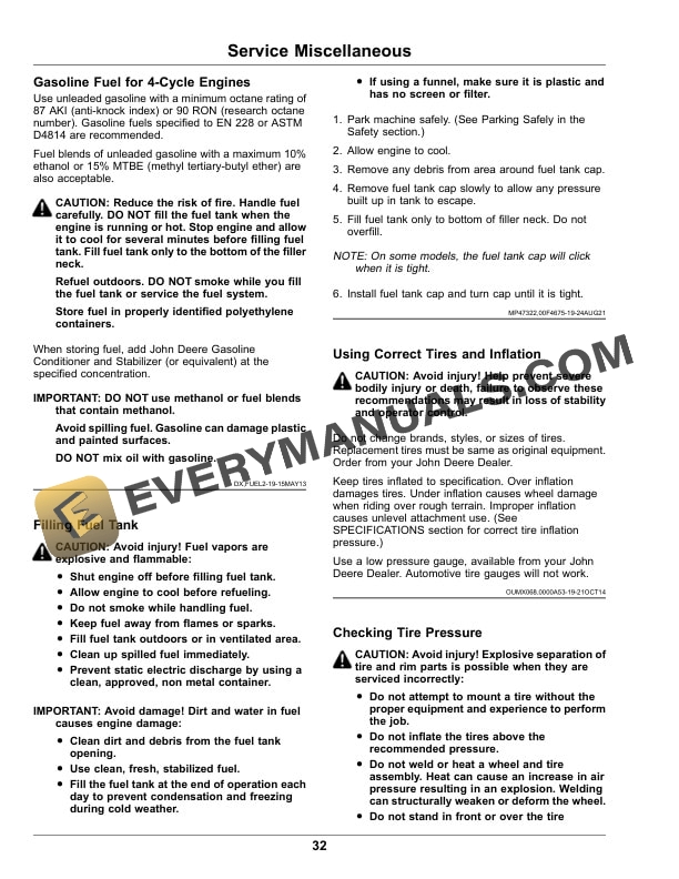 John Deere TruFinish 1220 Utility Rake Operator Manual OMUC33204 4 John Deere TruFinish 1220 Utility Rakes Operator Manual OMUC33204-2