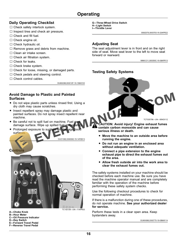 John Deere TruFinish 1220 Utility Rake Operator Manual OMUC33206 4 John Deere TruFinish 1220 Utility Rakes Operator Manual OMUC33206-2