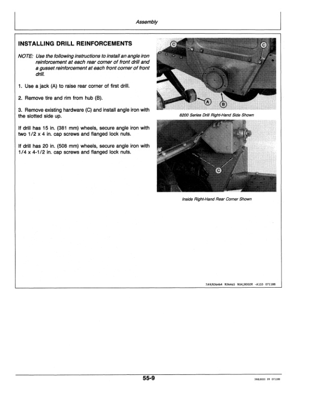 John Deere Two-Drill Hitch for 8000 Series Grain Drills Operator Manual OMN200228-3