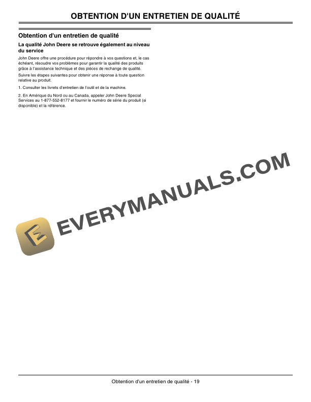 John Deere V627SP Walk-Behind Vacuum Operator Manual OMM161990 3 John Deere V627SP Walk-Behind Vacuum Operator Manual OMM161990-3