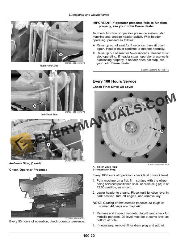 John Deere W260 Rotary Self-Propelled Windrower Operator Manual OMFH342865 5 John Deere W260 Rotary Self-Propelled Windrower Operator Manual OMFH342865-3