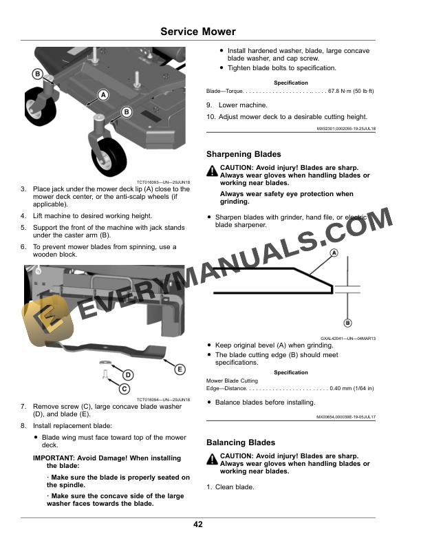 John Deere W36M, W48M Commercial Walk Behind Mower Operator Manual OMUC32631E 5 John Deere W36M, W48M Commercial Walk Behind Mower Operator Manual OMUC32631E-3
