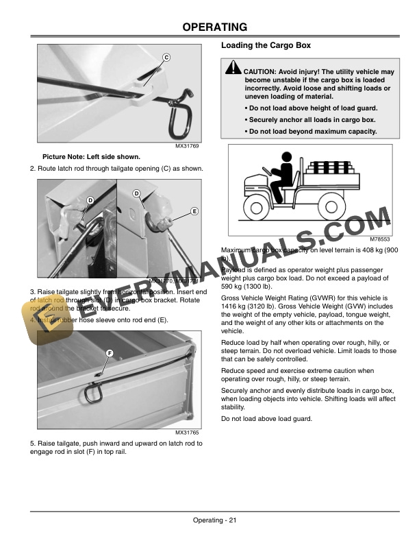 John Deere XUV 4×4 and Trail 4×4 Gas GATOR Utility Vehicles Operator Manual OMM155882-2