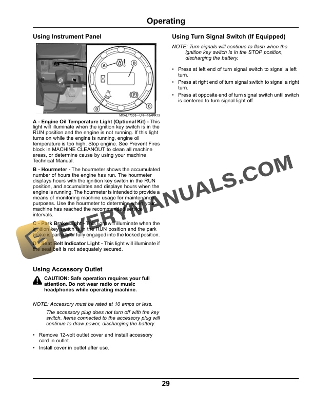 John Deere XUV 550 Gator Utility Vehicles Operator Manual OMM175169-2