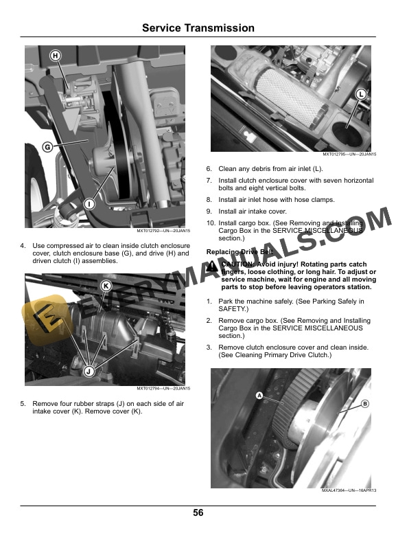 John Deere XUV 550 S4 Gator Utility Vehicle Operator Manual OMM173026 5 John Deere XUV 550 S4 Gator Utility Vehicles Operator Manual OMM173026-3