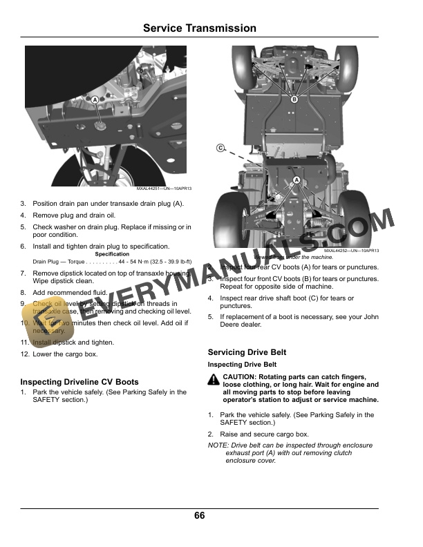 John Deere XUV 625i Gator Utility Vehicle Operator Manual OMM175903 5 John Deere XUV 625i Gator Utility Vehicles Operator Manual OMM175903-3