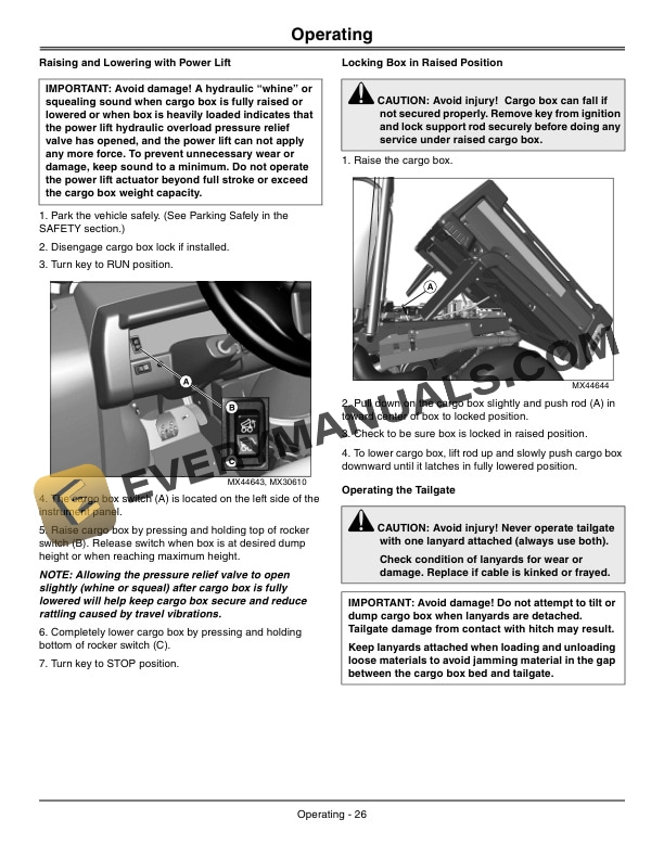 John Deere XUV 855D Gator Utility Vehicle Operator Manual OMM166787 4 John Deere XUV 855D GATOR Utility Vehicles Operator Manual OMM166787-2