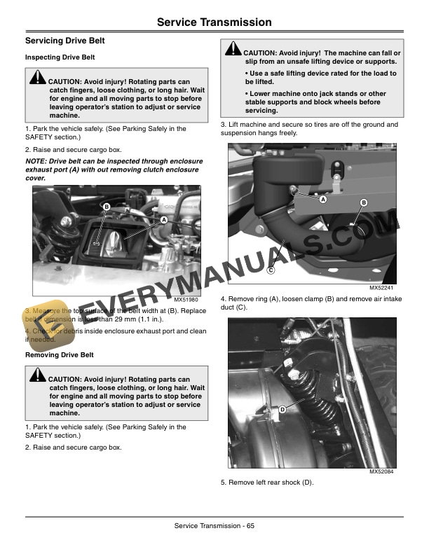 John Deere XUV 855D Gator Utility Vehicle Operator Manual OMM168344 5 John Deere XUV 855D GATOR Utility Vehicles Operator Manual OMM168344-3