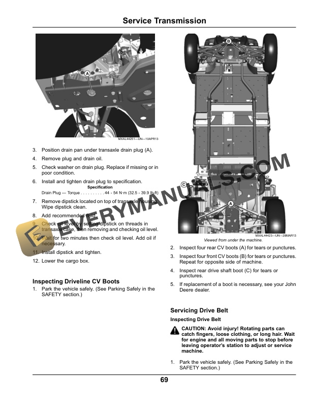 John Deere XUV 855D S4 Gator Utility Vehicle Operator Manual OMM175989 5 John Deere XUV 855D S4 Gator Utility Vehicles Operator Manual OMM175989-3