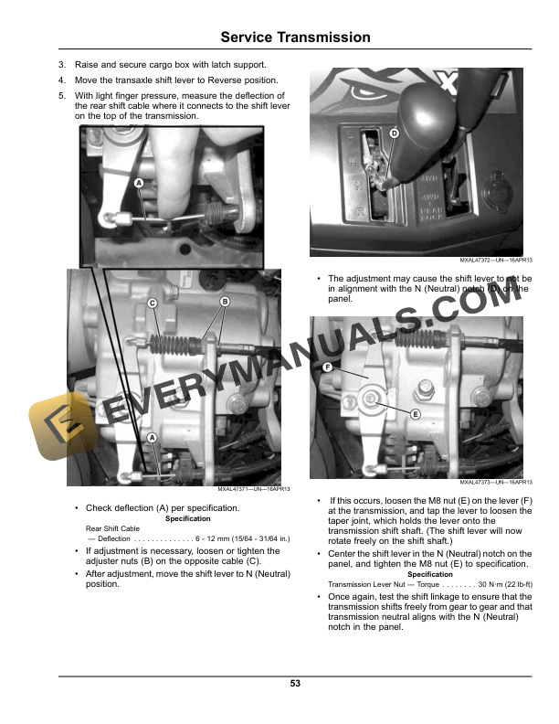 John Deere XUV550 Gator Utility Vehicle Operator Manual OMM171249 5 John Deere XUV550 Gator Utility Vehicles Operator Manual OMM171249-3