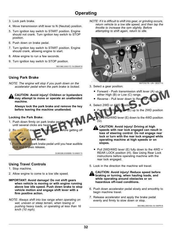 John Deere XUV560E, XUV560E S4 Gator Utility Vehicles Operator Manual OMUC17057 4 John Deere XUV560E, XUV560E S4 Gator Utility Vehicles Operator Manual OMUC17057-2