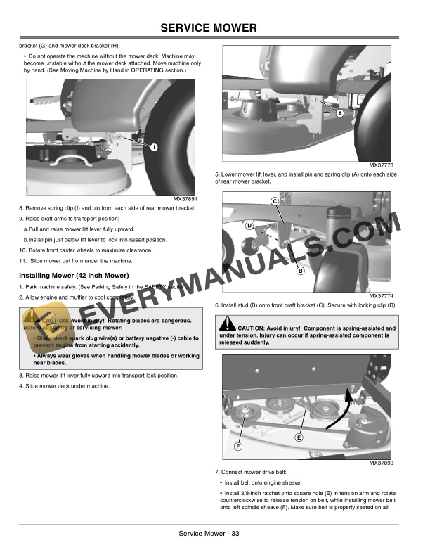 John Deere Z225 Z425 Z445 EZtrak Operator Manual OMM154566 3