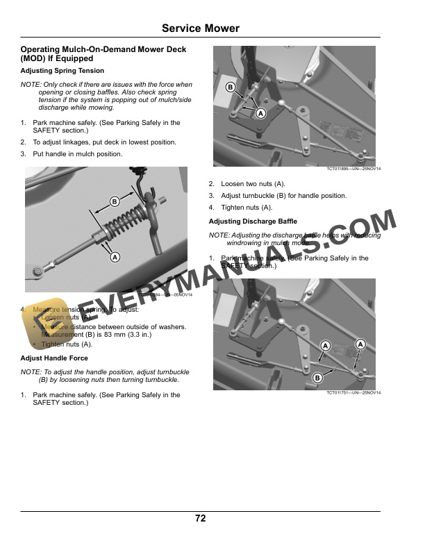 John Deere Z900B Z900M Z900R ZTrak Pro Series Gas Operator Manual OMUC15069E 3