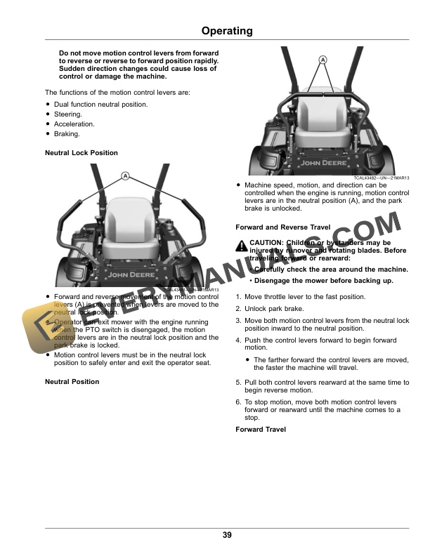 John Deere Z900E Z900M Z900R ZTrak Pro Series Gas Operator Manual OMUC10539E 2