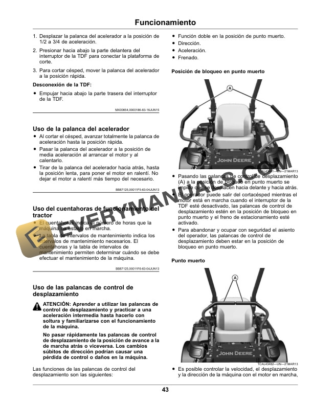 John Deere Z900E, Z900M, Z900R ZTrak Pro Series Gas Operator Manual OMUC15151 5 John Deere Z900E, Z900M, Z900R ZTrak Pro Series Gas Operator Manual OMUC15151-3