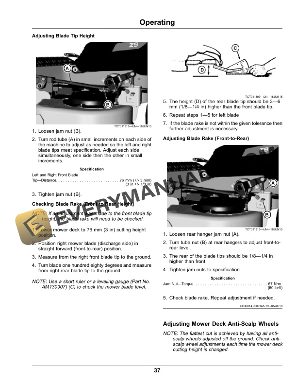 John Deere Z994R ZTrak Pro Series Mower Serial No. 030001 XXXXXX Operator Manual OMUC28937E 2
