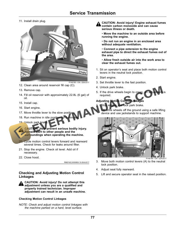 John Deere Z997R Diesel ZTrak Operator Manual OMUC22394E 3