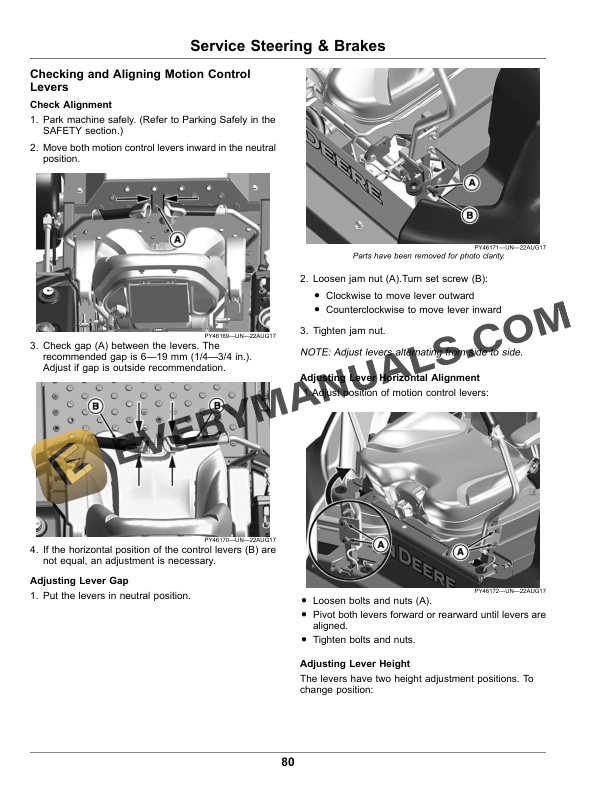 John Deere Z997R Diesel ZTrak Operator Manual OMUC32815E 5 John Deere Z997R Diesel ZTrak Serial Number 100001- Operator Manual OMUC32815E-3