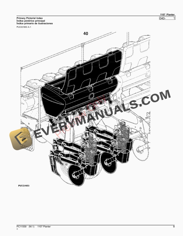 John Deere 1107 Planter Parts Catalog PC11559 05SEP23 5
