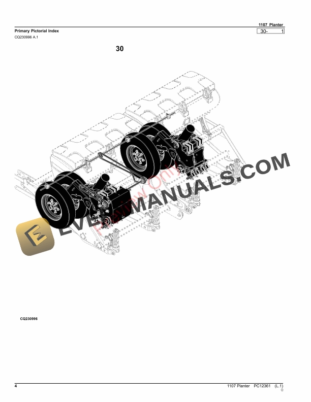 John Deere 1107 Planter Parts Catalog PC12361 16NOV23-4